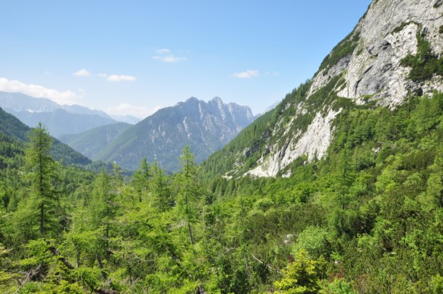 pohled do údolí Trenta